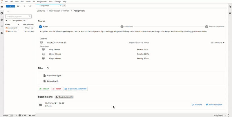 Feedback HTML